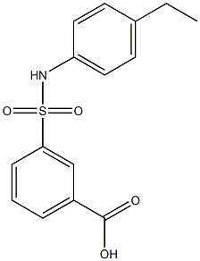 3-[(4-ethylphenyl)sulfamoyl]benzoic acid Struktur