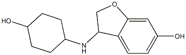 3-[(4-hydroxycyclohexyl)amino]-2,3-dihydro-1-benzofuran-6-ol Struktur