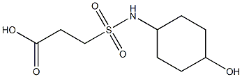 3-[(4-hydroxycyclohexyl)sulfamoyl]propanoic acid Struktur