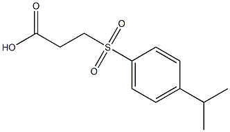 3-[(4-isopropylphenyl)sulfonyl]propanoic acid Struktur