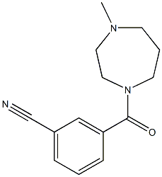 3-[(4-methyl-1,4-diazepan-1-yl)carbonyl]benzonitrile Struktur