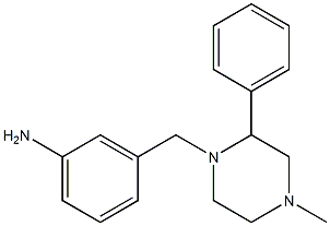 3-[(4-methyl-2-phenylpiperazin-1-yl)methyl]aniline Struktur