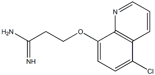 3-[(5-chloroquinolin-8-yl)oxy]propanimidamide Struktur