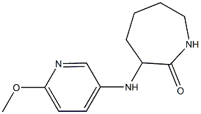 3-[(6-methoxypyridin-3-yl)amino]azepan-2-one Struktur