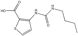 3-[(butylcarbamoyl)amino]thiophene-2-carboxylic acid Struktur