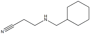 3-[(cyclohexylmethyl)amino]propanenitrile Struktur