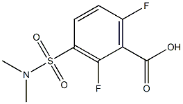 3-[(dimethylamino)sulfonyl]-2,6-difluorobenzoic acid Struktur