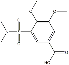 3-[(dimethylamino)sulfonyl]-4,5-dimethoxybenzoic acid Struktur