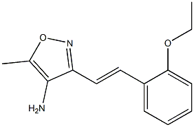 3-[(E)-2-(2-ethoxyphenyl)vinyl]-5-methylisoxazol-4-amine Struktur