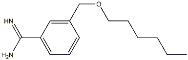 3-[(hexyloxy)methyl]benzene-1-carboximidamide Struktur