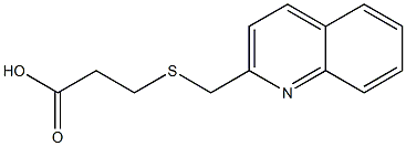 3-[(quinolin-2-ylmethyl)sulfanyl]propanoic acid Struktur