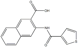 3-[(thien-3-ylcarbonyl)amino]-2-naphthoic acid Struktur