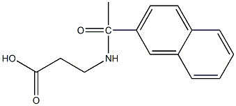 3-[1-(naphthalen-2-yl)acetamido]propanoic acid Struktur