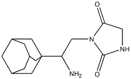 3-[2-(1-adamantyl)-2-aminoethyl]imidazolidine-2,4-dione Struktur