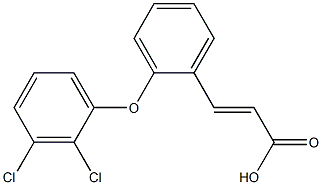 3-[2-(2,3-dichlorophenoxy)phenyl]prop-2-enoic acid Struktur