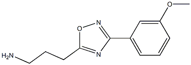 3-[3-(3-methoxyphenyl)-1,2,4-oxadiazol-5-yl]propan-1-amine Struktur