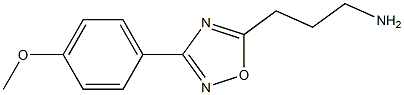 3-[3-(4-methoxyphenyl)-1,2,4-oxadiazol-5-yl]propan-1-amine Struktur