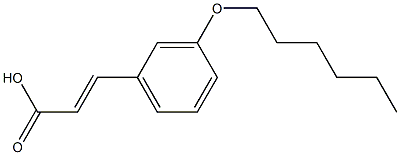 3-[3-(hexyloxy)phenyl]prop-2-enoic acid Struktur