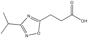 3-[3-(propan-2-yl)-1,2,4-oxadiazol-5-yl]propanoic acid Struktur