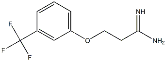 3-[3-(trifluoromethyl)phenoxy]propanimidamide Struktur