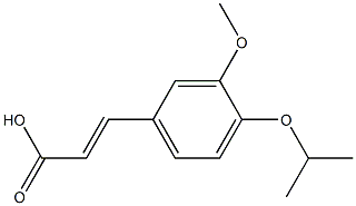 3-[3-methoxy-4-(propan-2-yloxy)phenyl]prop-2-enoic acid Struktur