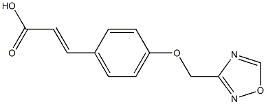 3-[4-(1,2,4-oxadiazol-3-ylmethoxy)phenyl]prop-2-enoic acid Struktur