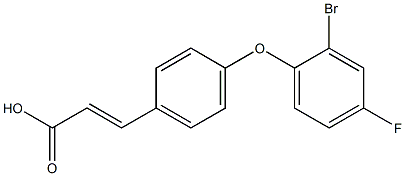 3-[4-(2-bromo-4-fluorophenoxy)phenyl]prop-2-enoic acid Struktur