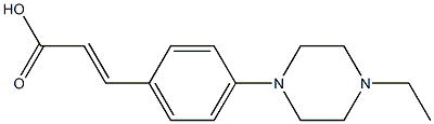 3-[4-(4-ethylpiperazin-1-yl)phenyl]prop-2-enoic acid Struktur