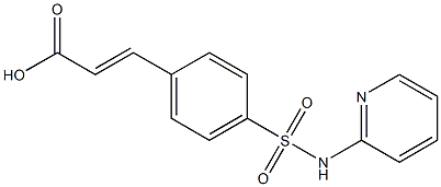 3-[4-(pyridin-2-ylsulfamoyl)phenyl]prop-2-enoic acid Struktur