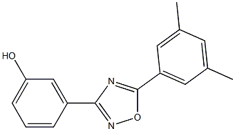 3-[5-(3,5-dimethylphenyl)-1,2,4-oxadiazol-3-yl]phenol Struktur