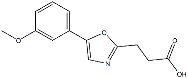 3-[5-(3-methoxyphenyl)-1,3-oxazol-2-yl]propanoic acid Struktur