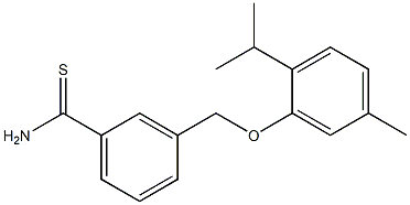 3-[5-methyl-2-(propan-2-yl)phenoxymethyl]benzene-1-carbothioamide Structure