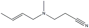 3-[but-2-en-1-yl(methyl)amino]propanenitrile Struktur