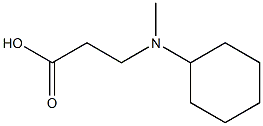 3-[cyclohexyl(methyl)amino]propanoic acid Struktur