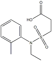 3-[ethyl(2-methylphenyl)sulfamoyl]propanoic acid Struktur