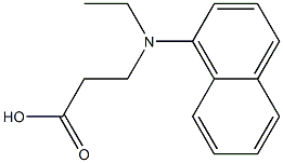 3-[ethyl(naphthalen-1-yl)amino]propanoic acid Struktur