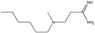 3-[hexyl(methyl)amino]propanimidamide Struktur