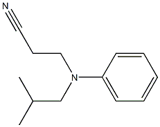 3-[isobutyl(phenyl)amino]propanenitrile Struktur