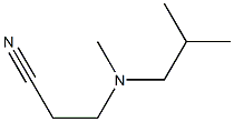 3-[methyl(2-methylpropyl)amino]propanenitrile Struktur