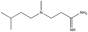 3-[methyl(3-methylbutyl)amino]propanimidamide Struktur