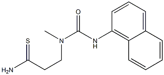 3-[methyl(naphthalen-1-ylcarbamoyl)amino]propanethioamide Struktur