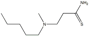 3-[methyl(pentyl)amino]propanethioamide Struktur