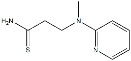 3-[methyl(pyridin-2-yl)amino]propanethioamide Struktur