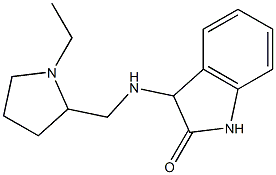 3-{[(1-ethylpyrrolidin-2-yl)methyl]amino}-2,3-dihydro-1H-indol-2-one Struktur