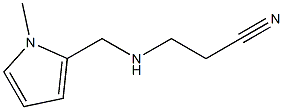 3-{[(1-methyl-1H-pyrrol-2-yl)methyl]amino}propanenitrile Struktur