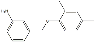 3-{[(2,4-dimethylphenyl)sulfanyl]methyl}aniline Struktur