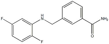 3-{[(2,5-difluorophenyl)amino]methyl}benzamide Struktur