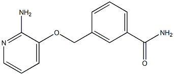 3-{[(2-aminopyridin-3-yl)oxy]methyl}benzamide Struktur