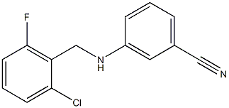 3-{[(2-chloro-6-fluorophenyl)methyl]amino}benzonitrile Struktur