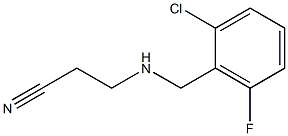 3-{[(2-chloro-6-fluorophenyl)methyl]amino}propanenitrile Struktur